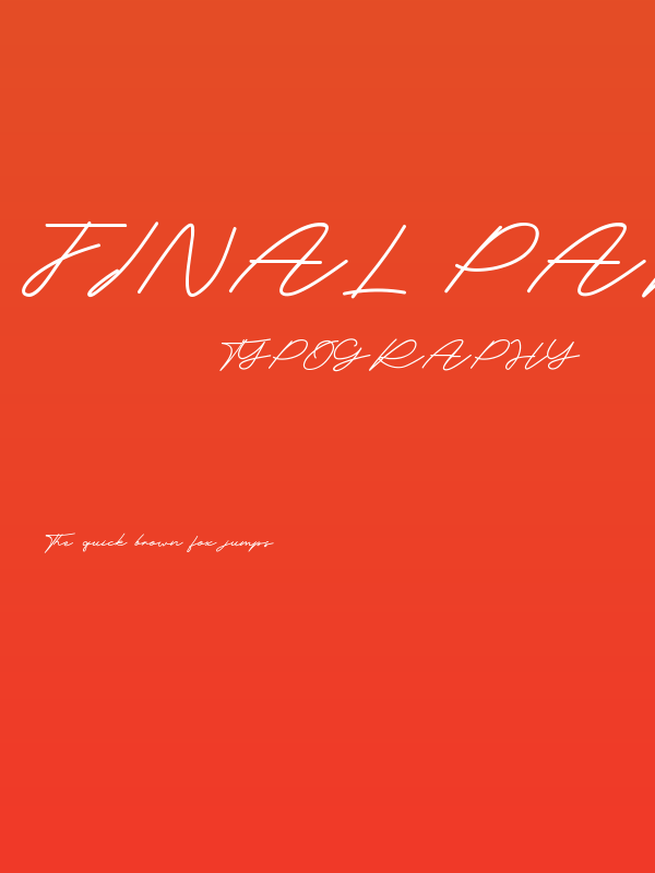 Final Parade Script Poster