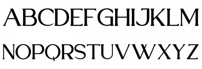 Final Parade Serif फ़ॉन्ट अपरकेस