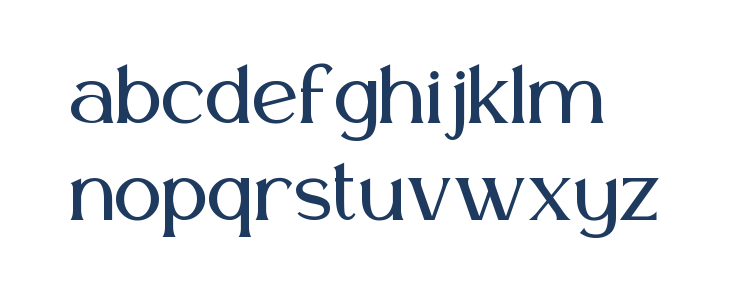 Final Parade Serif Lowercase