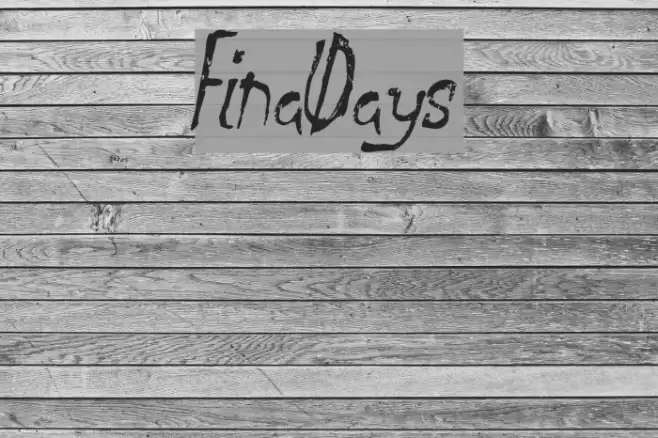 FinalDays Font examples