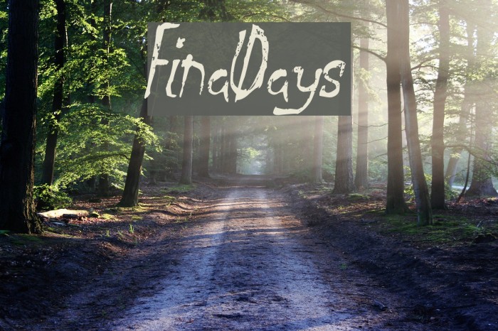 FinalDays Font examples