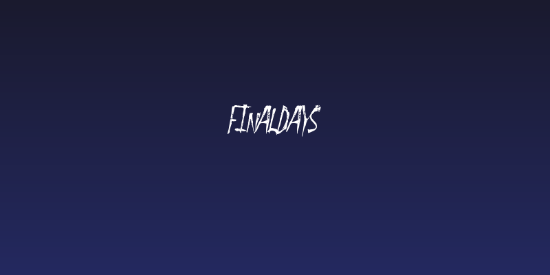 FinalDays Social Header