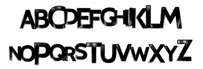 FinalRelief フォント 大文字