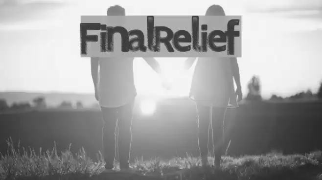 FinalRelief Font examples