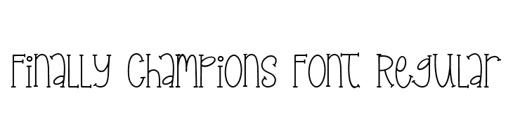 Finally Champions Font Regular  les polices de caractères gratuit tlcharger