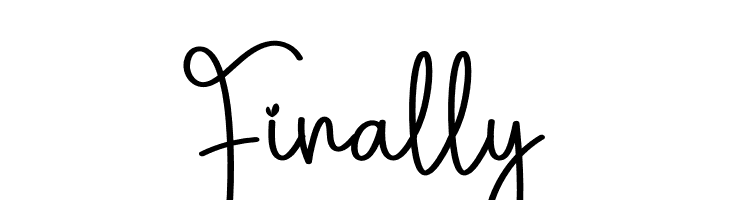 Finally  Frei Schriftart Herunterladen