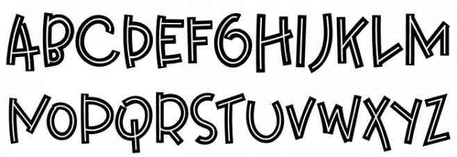 FinallyChristyRegular Font Litere mari