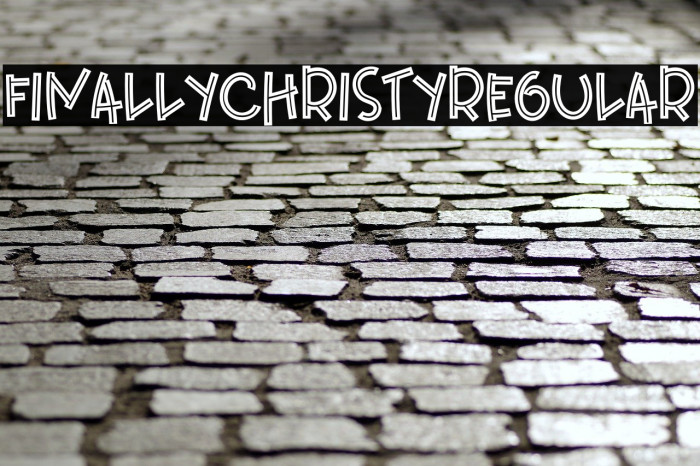 FinallyChristyRegular Font examples