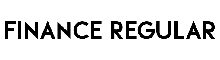 Finance Regular  Frei Schriftart Herunterladen