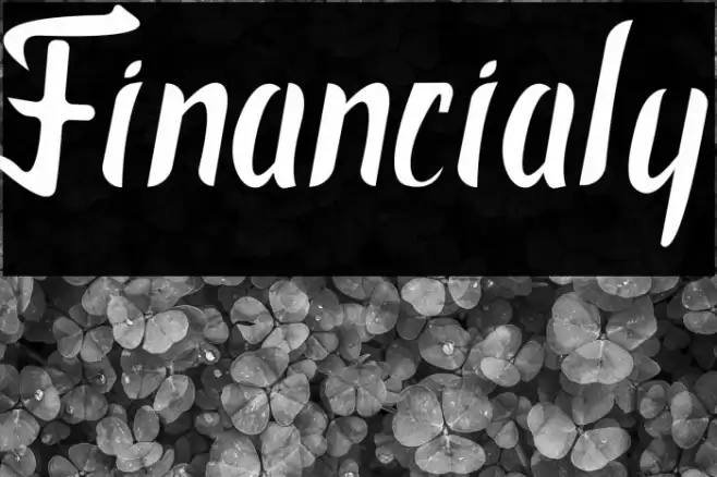 Financialy Font examples