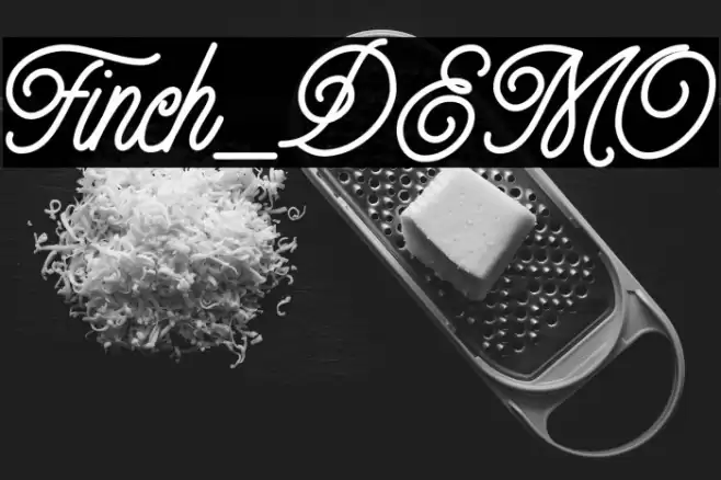Finch_DEMO Font examples
