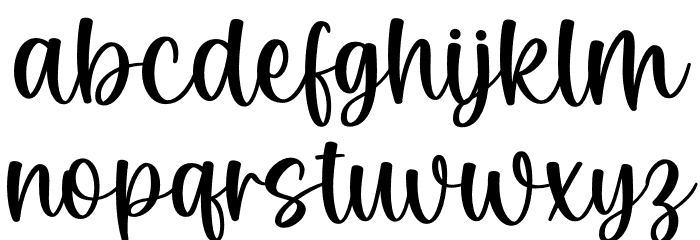 Finchbird Schriftart Kleinbuchstaben