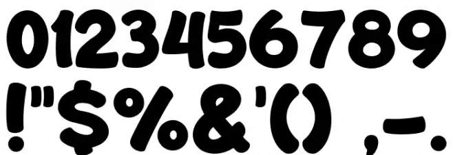 Find Cartoon Font OTHER CHARS