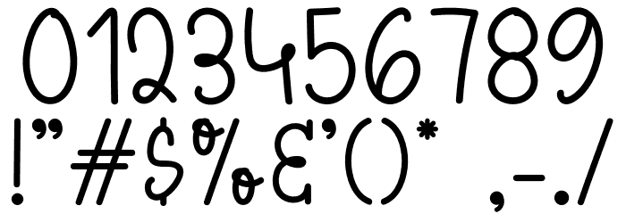 Find Happines Font OTHER CHARS