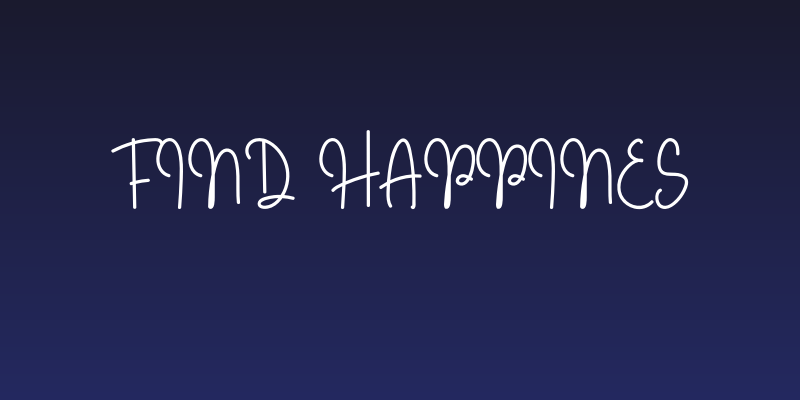 Find Happines Social Header