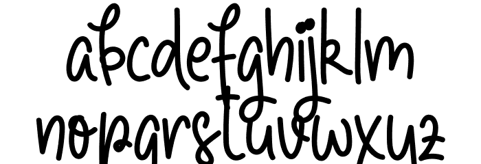 Find Happines Font LOWERCASE