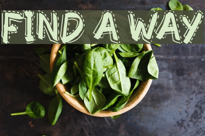 Find a Way Font examples