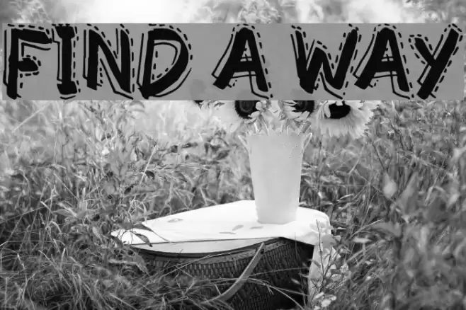 Find a Way フォント examples