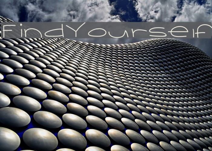 FindYourself Font examples