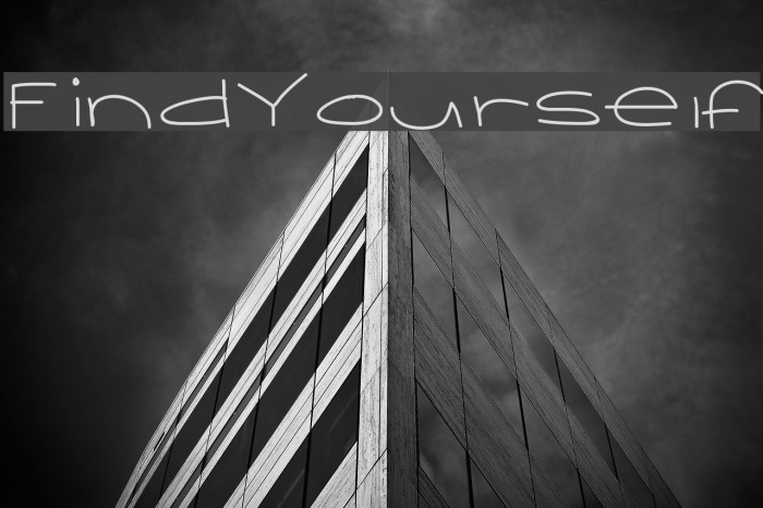 FindYourself Font examples