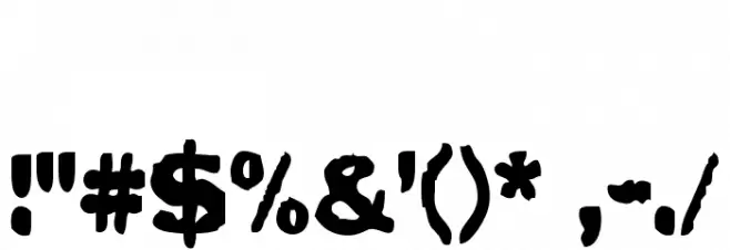 Finder Font OTHER CHARS