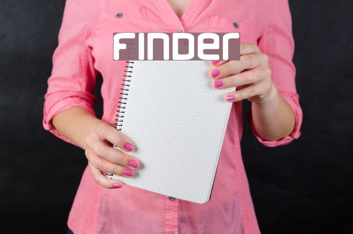 Finder Шрифта examples