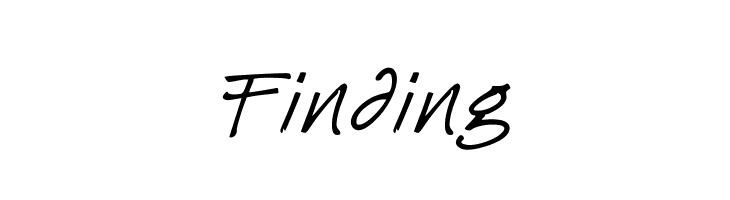 Finding Schriftart