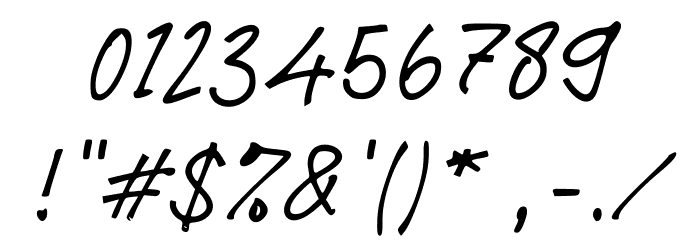 Finding Font OTHER CHARS