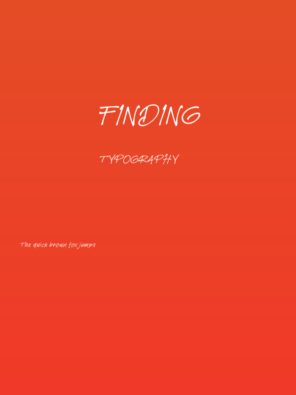 Finding Poster