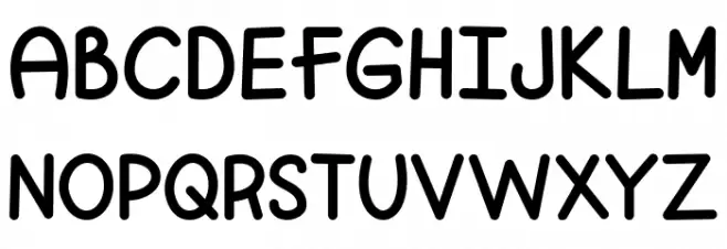 Fine Again Font UPPERCASE