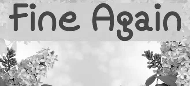 Fine Again Font examples
