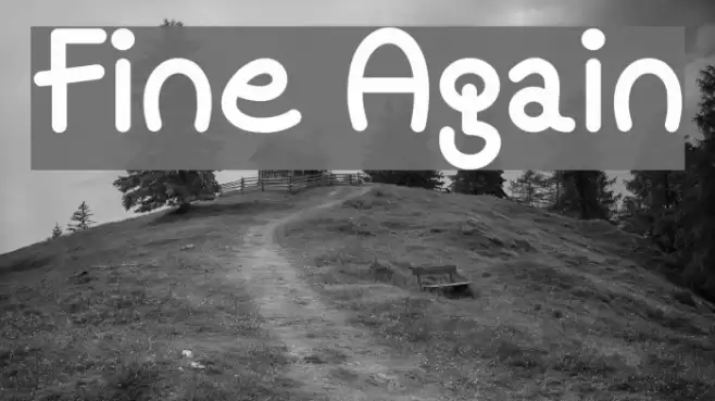 Fine Again Font examples