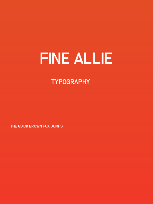 Fine Allie Poster