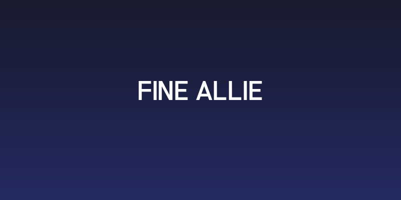 Fine Allie Social Header