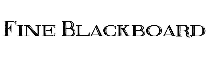 Fine Blackboard Font