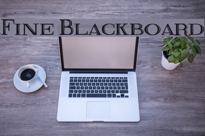 Fine Blackboard Font examples