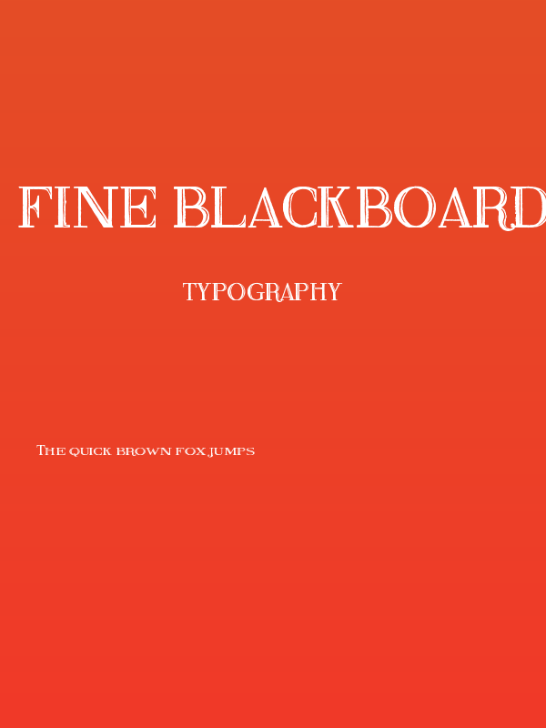 Fine Blackboard Poster