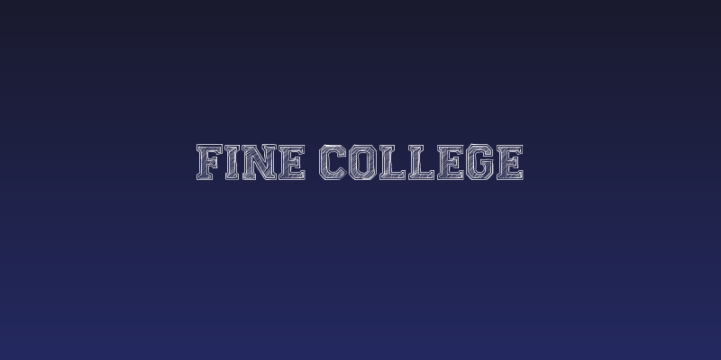 Fine College Social Header