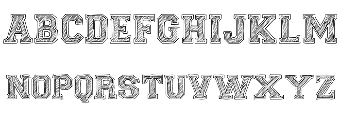 Fine College Font LOWERCASE