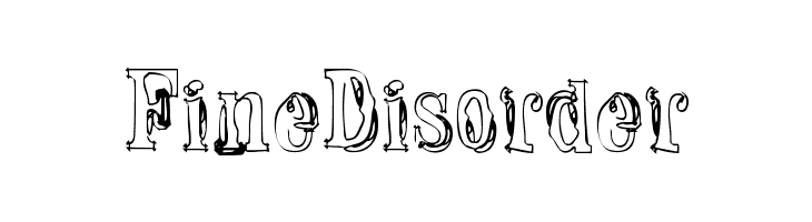 Fine Disorder  フリーフォントのダウンロード