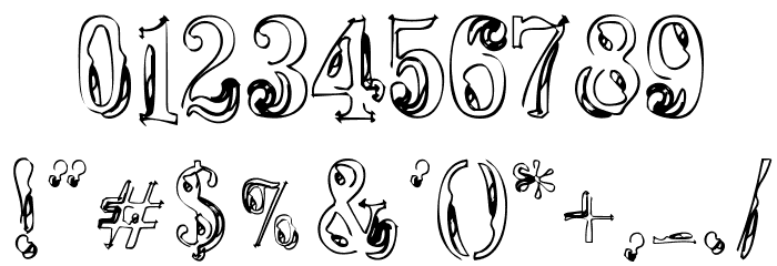 Fine Disorder Font OTHER CHARS