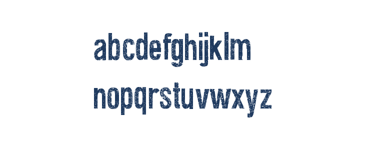 Fine Eroded Lowercase