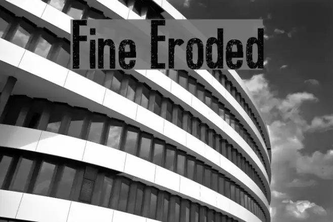Fine Eroded Font examples