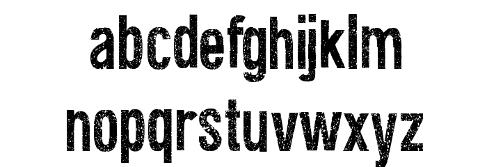 Fine Eroded Font LOWERCASE