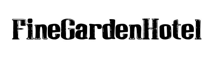 Fine Garden Hotel  font caratteri gratis