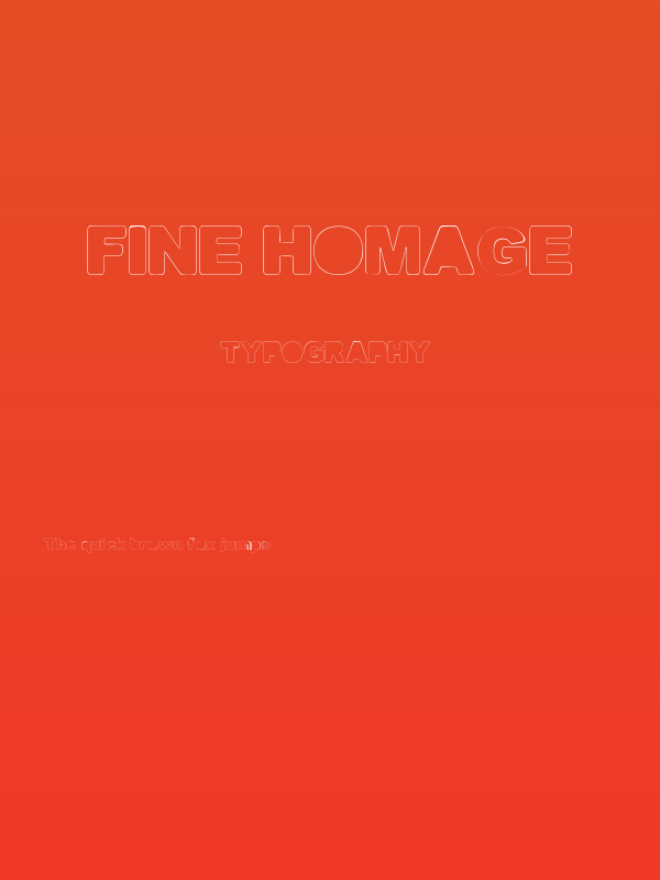 Fine Homage Poster
