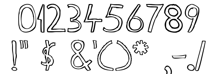 Fine LineRegular Font OTHER CHARS