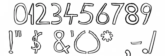 Fine LineRegular Font OTHER CHARS