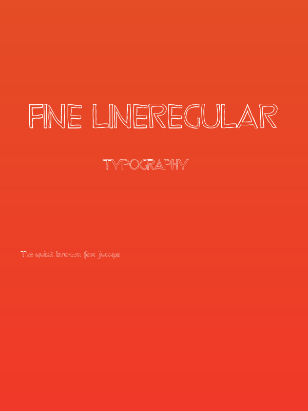 Fine LineRegular Poster