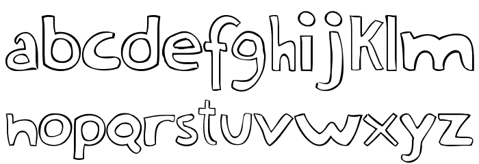 Fine LineRegular Font LOWERCASE